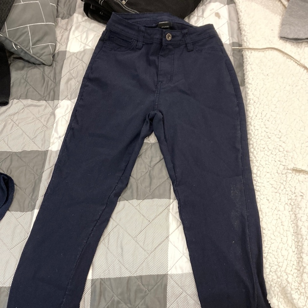 Navy jeggings